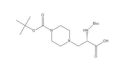 (S)-3-(4-N-Boc-哌嗪-1-基)-2-(N-Boc-氨基)-丙氨酸