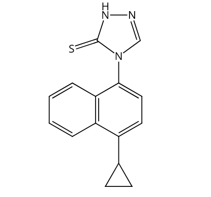 4-(4-Cyclopropyl-1-naphthalenyl)-2,4-dihydro-3H-1,2,4-triazole-3-thione