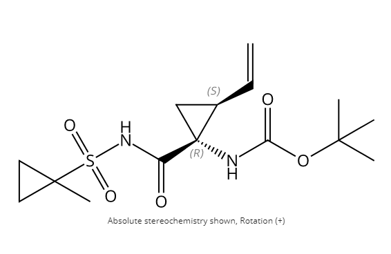 氨甲酸-N-[(1R,2S)-2-乙烯基-1-[[[(1-甲基环丙基)磺酰基]氨基]羰基]环丙基]-1,1-二甲基乙酯