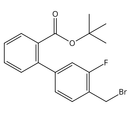 4'-溴甲基-3'-氟-联苯基-2-羧酸叔丁酯